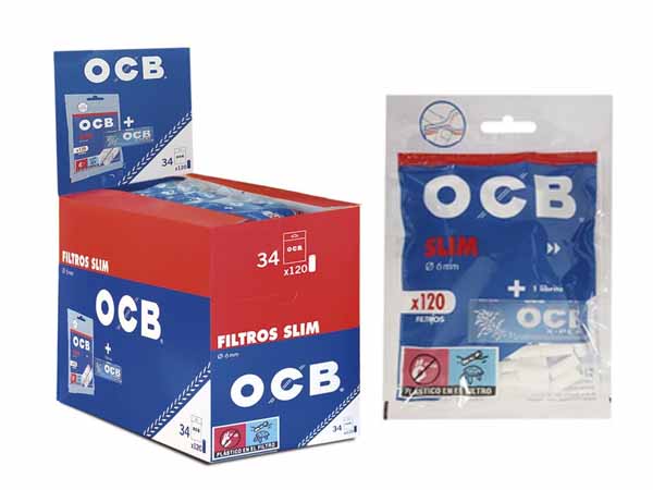 Filtros OCB Slim + librito azul